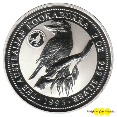 1995 2oz Silver KOOKABURRA - NAA International Coin Fair